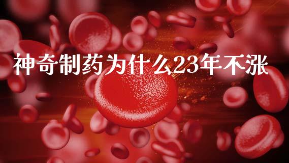 神奇制药为什么23年不涨_https://www.gongyisiwang.com_股指期货交易手续费_第1张