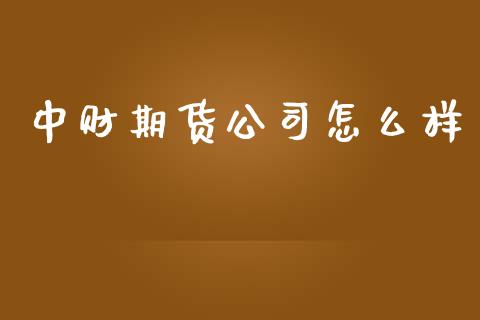 中财期货公司怎么样_https://www.gongyisiwang.com_焦炭期货手续费_第1张