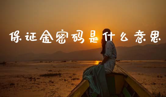 保证金密码是什么意思_https://www.gongyisiwang.com_股指期货交易手续费_第1张