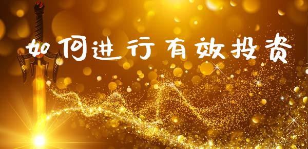 如何进行有效投资_https://www.gongyisiwang.com_原油期货_第1张