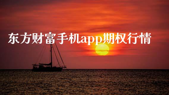 东方财富手机app期权行情_https://www.gongyisiwang.com_原油期货_第1张