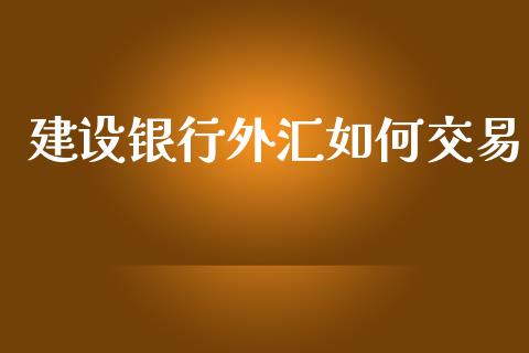建设银行外汇如何交易_https://www.gongyisiwang.com_广发期货手续费_第1张