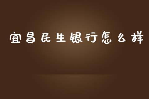 宜昌民生银行怎么样_https://www.gongyisiwang.com_股指期货交易手续费_第1张