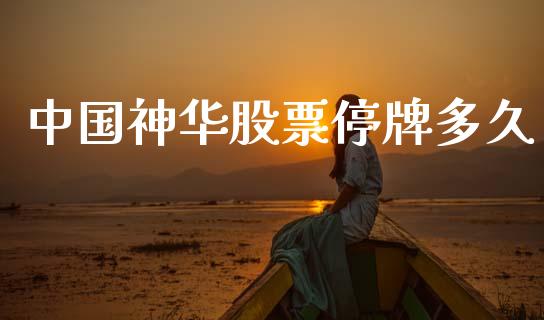 中国神华股票停牌多久_https://www.gongyisiwang.com_原油期货_第1张