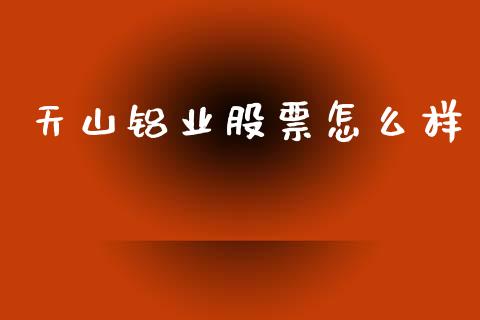 天山铝业股票怎么样_https://www.gongyisiwang.com_股指期货交易手续费_第1张
