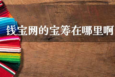 钱宝网的宝筹在哪里啊_https://www.gongyisiwang.com_恒指期货_第1张