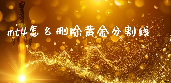 mt4怎么删除黄金分割线_https://www.gongyisiwang.com_股指期货_第1张