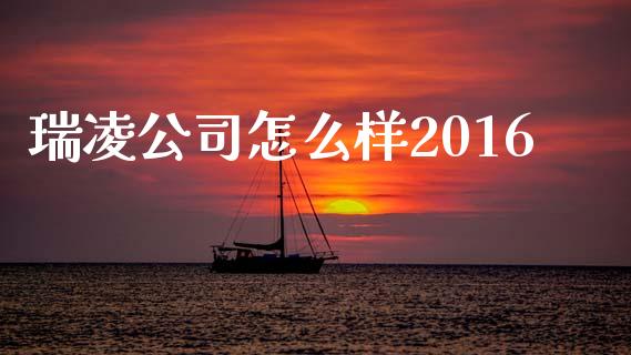 瑞凌公司怎么样2016_https://www.gongyisiwang.com_焦炭期货手续费_第1张