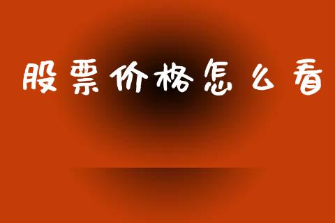 股票价格怎么看_https://www.gongyisiwang.com_股指期货交易手续费_第1张