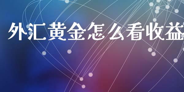 外汇黄金怎么看收益_https://www.gongyisiwang.com_恒指期货_第1张