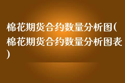 棉花期货合约数量分析图(棉花期货合约数量分析图表)_https://www.gongyisiwang.com_广发期货手续费_第1张