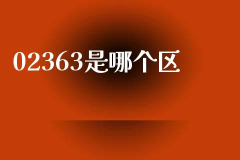 02363是哪个区_https://www.gongyisiwang.com_股指期货_第1张