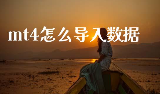 mt4怎么导入数据_https://www.gongyisiwang.com_广发期货手续费_第1张