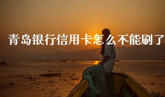 青岛银行信用卡怎么不能刷了_https://www.gongyisiwang.com_焦炭期货手续费_第1张
