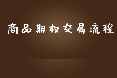 商品期权交易流程_https://www.gongyisiwang.com_恒指期货_第1张