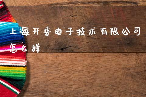 上海开普电子技术有限公司怎么样_https://www.gongyisiwang.com_股指期货_第1张