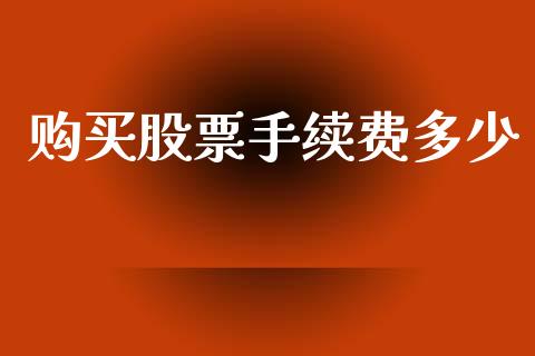 购买股票手续费多少_https://www.gongyisiwang.com_原油期货_第1张