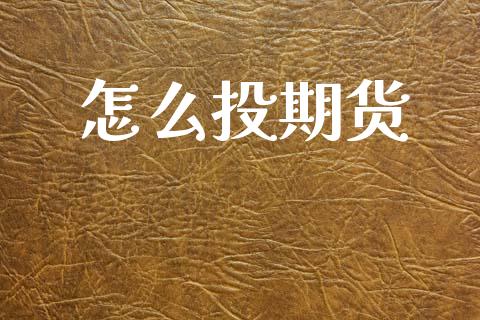 怎么投期货_https://www.gongyisiwang.com_股指期货交易手续费_第1张