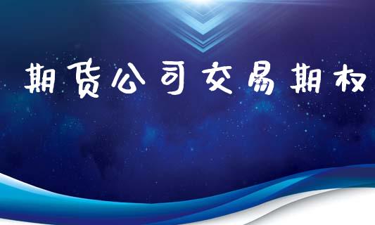 期货公司交易期权_https://www.gongyisiwang.com_原油期货_第1张
