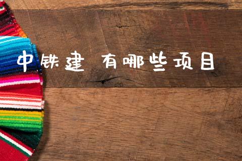 中铁建 有哪些项目_https://www.gongyisiwang.com_原油期货_第1张