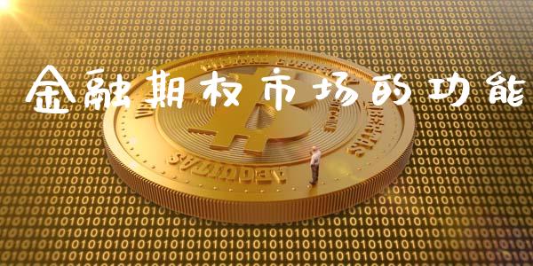 金融期权市场的功能_https://www.gongyisiwang.com_焦炭期货手续费_第1张