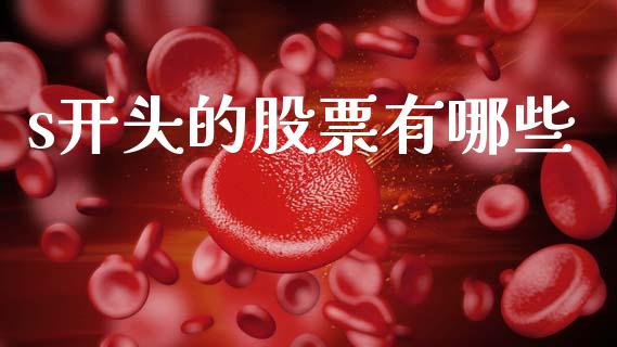 s开头的股票有哪些_https://www.gongyisiwang.com_原油期货_第1张