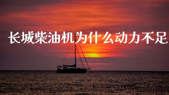 长城柴油机为什么动力不足_https://www.gongyisiwang.com_股指期货_第1张