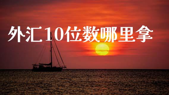 外汇10位数哪里拿_https://www.gongyisiwang.com_股指期货交易手续费_第1张