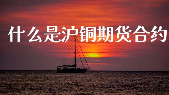 什么是沪铜期货合约_https://www.gongyisiwang.com_股指期货_第1张