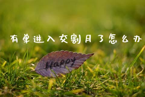 有单进入交割月了怎么办_https://www.gongyisiwang.com_股指期货_第1张
