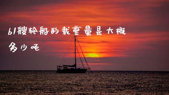 b1艘轮船的载重量是大概多少吨_https://www.gongyisiwang.com_广发期货手续费_第1张