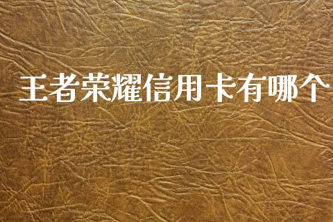 王者荣耀信用卡有哪个_https://www.gongyisiwang.com_广发期货手续费_第1张