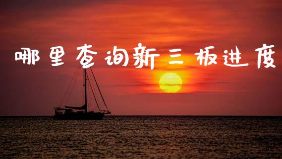 哪里查询新三板进度_https://www.gongyisiwang.com_广发期货手续费_第1张