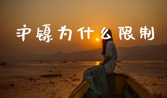 沪镍为什么限制_https://www.gongyisiwang.com_股指期货_第1张