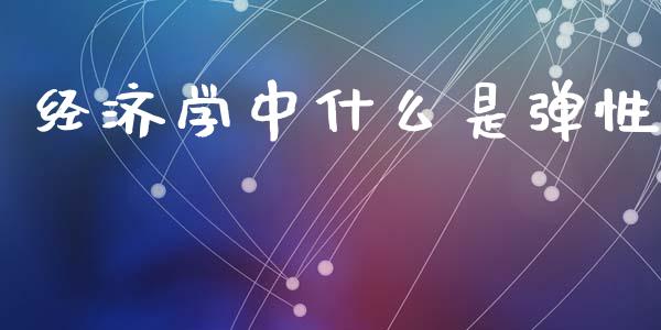 经济学中什么是弹性_https://www.gongyisiwang.com_道指_第1张