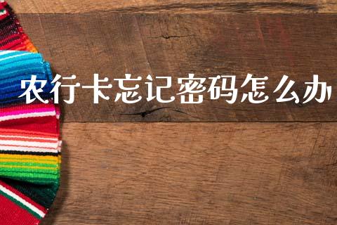 农行卡忘记密码怎么办_https://www.gongyisiwang.com_股指期货_第1张