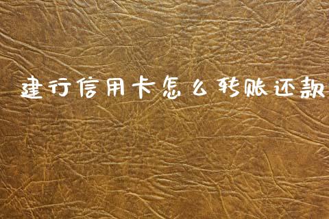 建行信用卡怎么转账还款_https://www.gongyisiwang.com_广发期货手续费_第1张