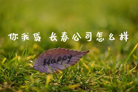 你我贷 长春公司怎么样_https://www.gongyisiwang.com_恒指期货_第1张