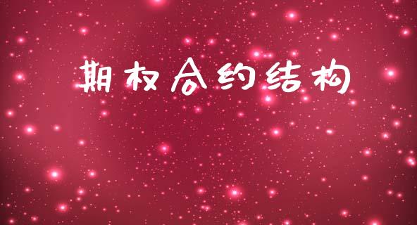 期权合约结构_https://www.gongyisiwang.com_焦炭期货手续费_第1张