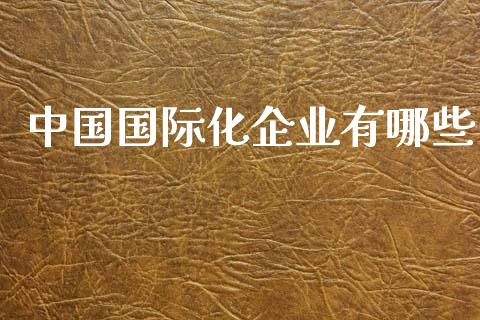 中国国际化企业有哪些_https://www.gongyisiwang.com_广发期货手续费_第1张