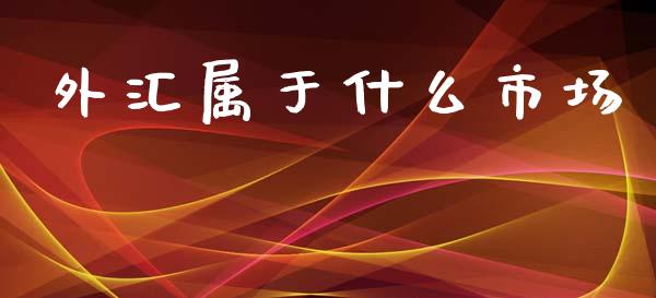 外汇属于什么市场_https://www.gongyisiwang.com_道指_第1张