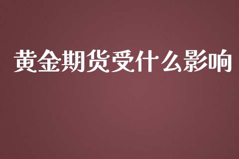 黄金期货受什么影响_https://www.gongyisiwang.com_股指期货_第1张