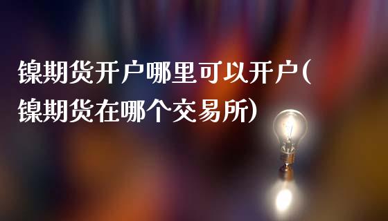 镍期货开户哪里可以开户(镍期货在哪个交易所)_https://www.gongyisiwang.com_广发期货手续费_第1张
