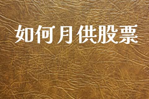 如何月供股票_https://www.gongyisiwang.com_道指_第1张
