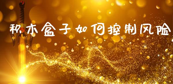 积木盒子如何控制风险_https://www.gongyisiwang.com_期货公司手续费排名_第1张