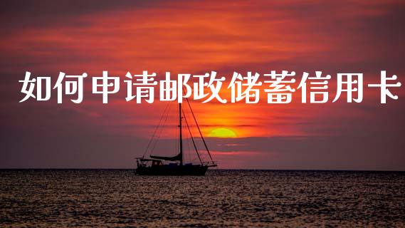 如何申请邮政储蓄信用卡_https://www.gongyisiwang.com_恒指期货_第1张