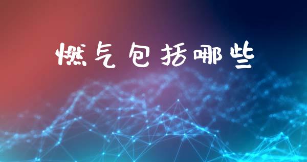 燃气包括哪些_https://www.gongyisiwang.com_恒指期货_第1张