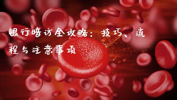 银行暗访全攻略：技巧、流程与注意事项_https://www.gongyisiwang.com_原油期货_第1张