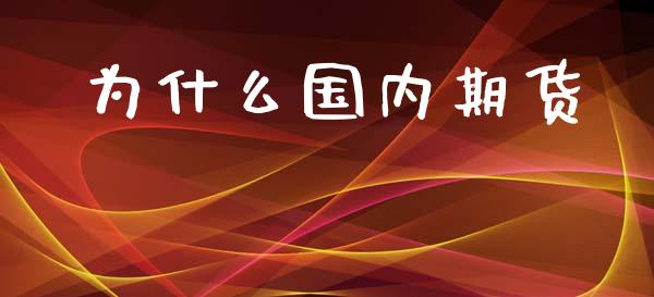 为什么国内期货_https://www.gongyisiwang.com_广发期货手续费_第1张