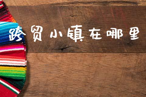 跨贸小镇在哪里_https://www.gongyisiwang.com_股指期货交易手续费_第1张
